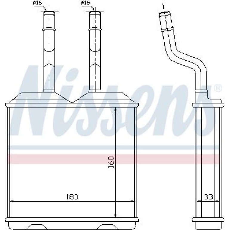 Wärmetauscher, Innenraumheizung 72634 Wärmetauscher, Innenraumheizung 72634