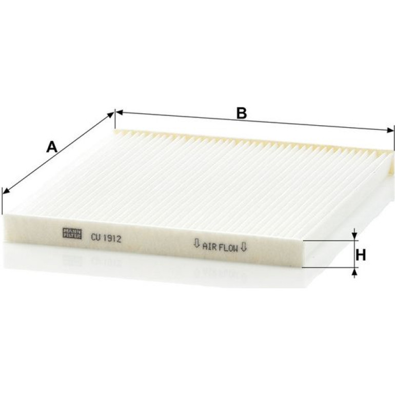 MANN-FILTER CU 1912 Innenraumfilter, Partikelfilter MANN-FILTER CU 1912 Innenraumfilter, Partikelfilter