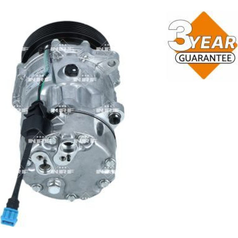 NRF EASY FIT 32064 Klimakompressor SD7V16 WITH ADAPTER, 12V, PAG 46, mit PAG-Kompressoröl, mit Dichtring NRF EASY FIT 32064 Klimakompressor SD7V16 WITH ADAPTER, 12V, PAG 46, mit PAG-Kompressoröl, mit Dichtring