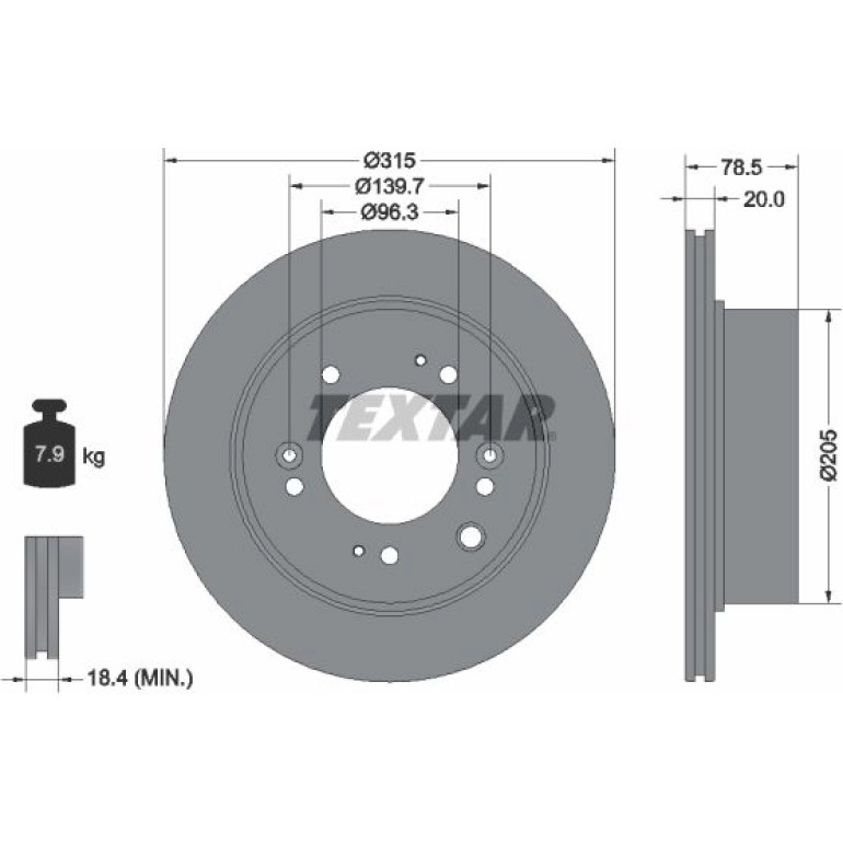 Bremsscheibe 92205000