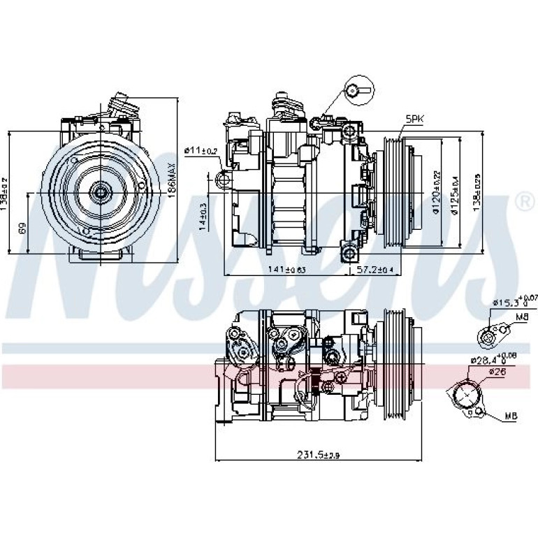 Kompressor, Klimaanlage 89231 Kompressor, Klimaanlage 89231