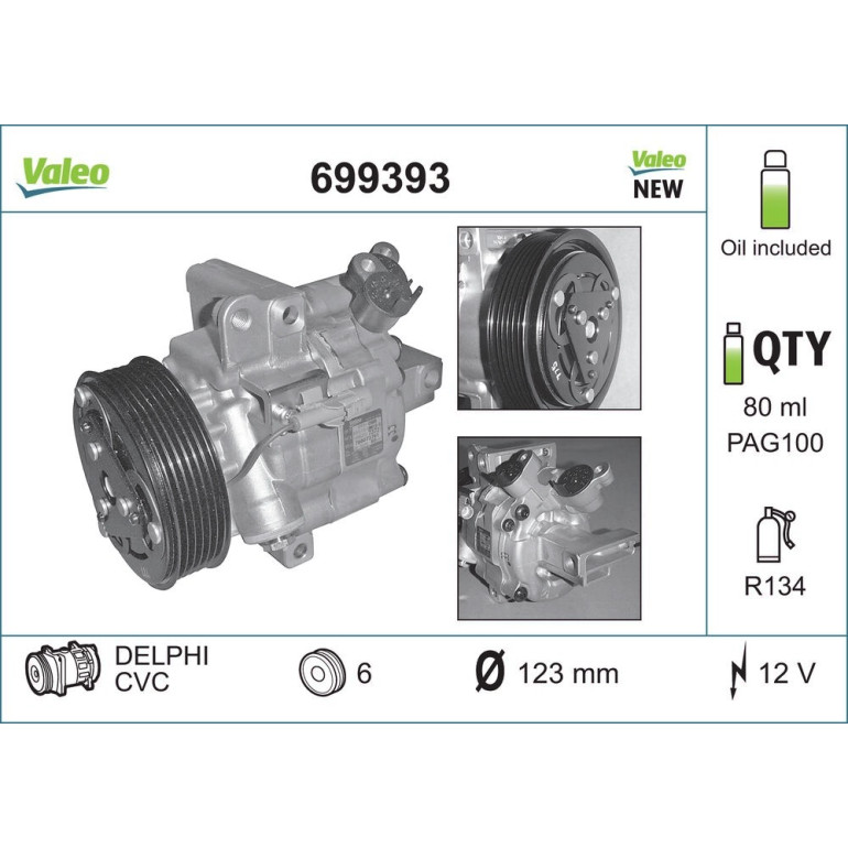 Kompressor, Klimaanlage 699393 Kompressor, Klimaanlage 699393