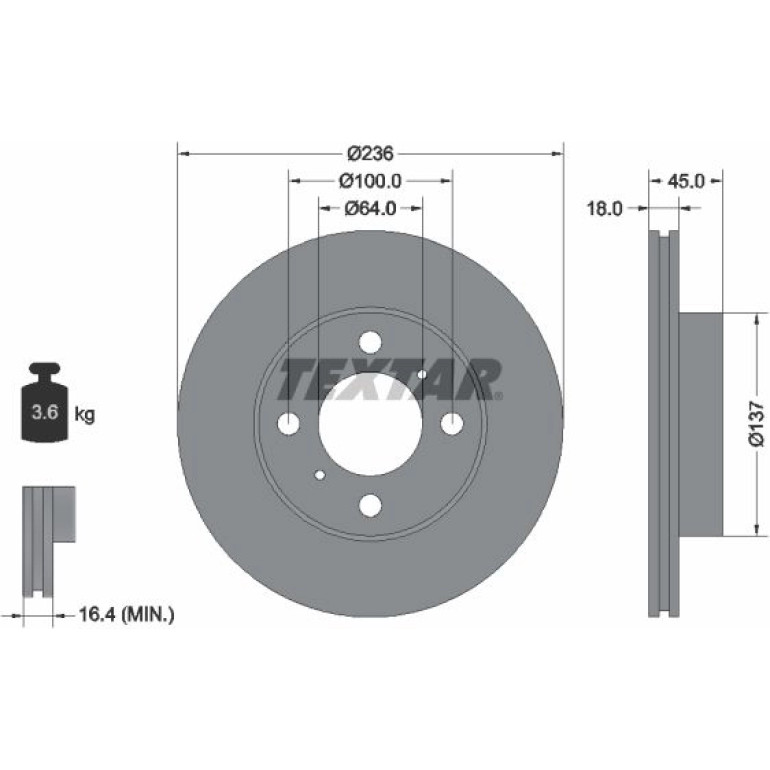 Bremsscheibe 92089400 Bremsscheibe 92089400