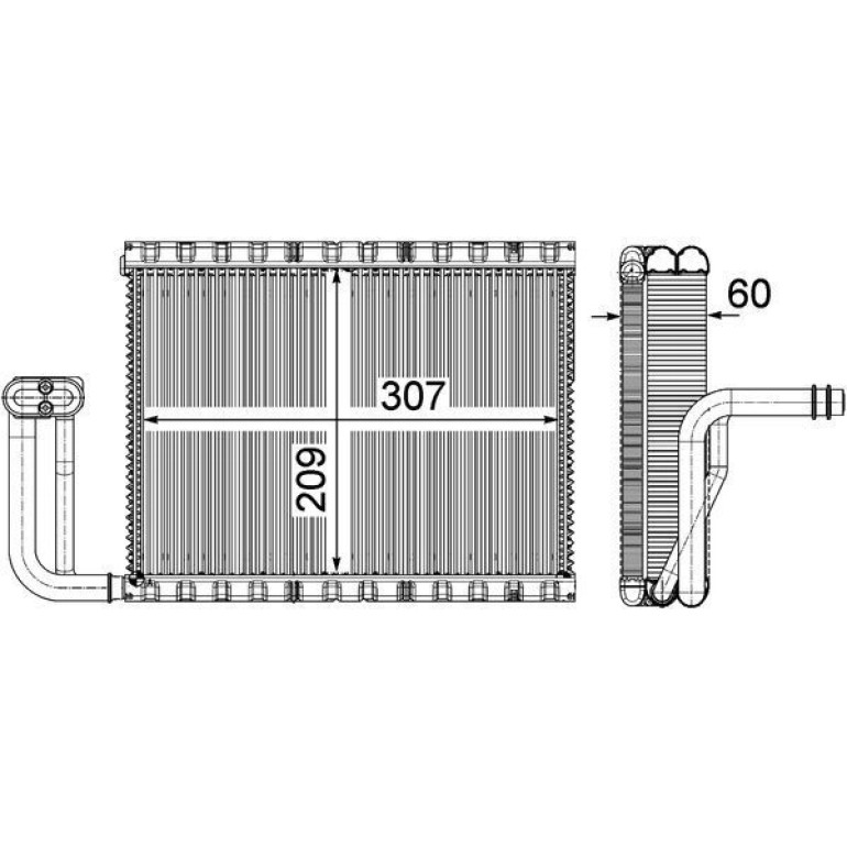 Verdampfer, Klimaanlage AE 104 000P Verdampfer, Klimaanlage AE 104 000P