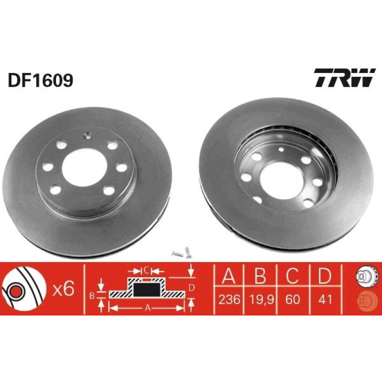 Bremsscheibe DF1609 Bremsscheibe DF1609
