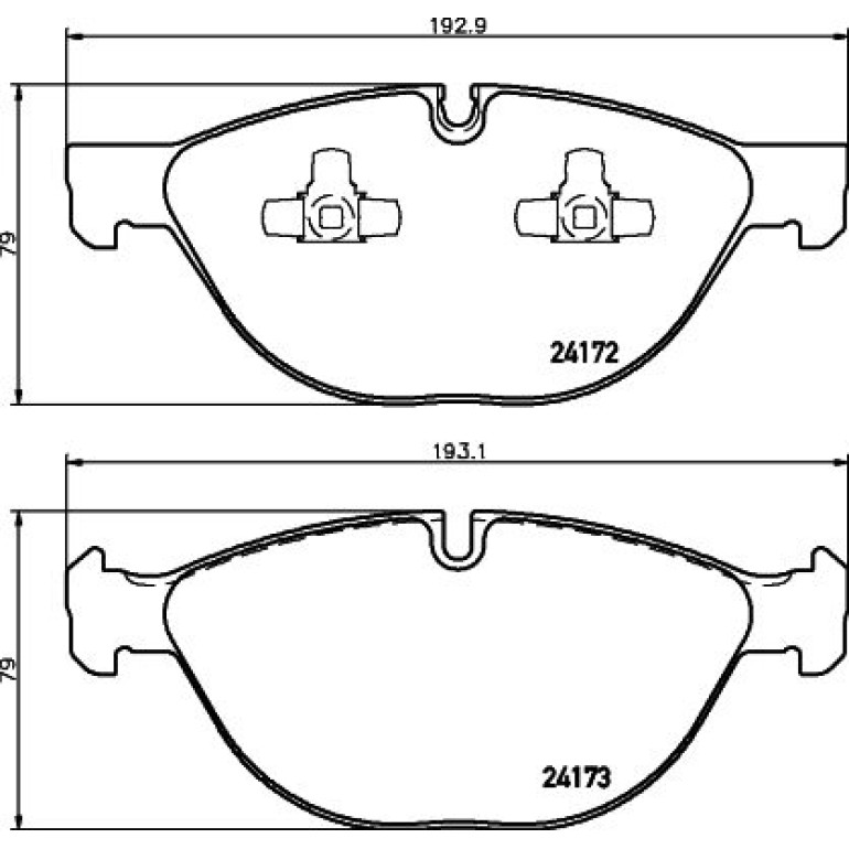 Bremsbelagsatz, Scheibenbremse 8DB 355 012-661