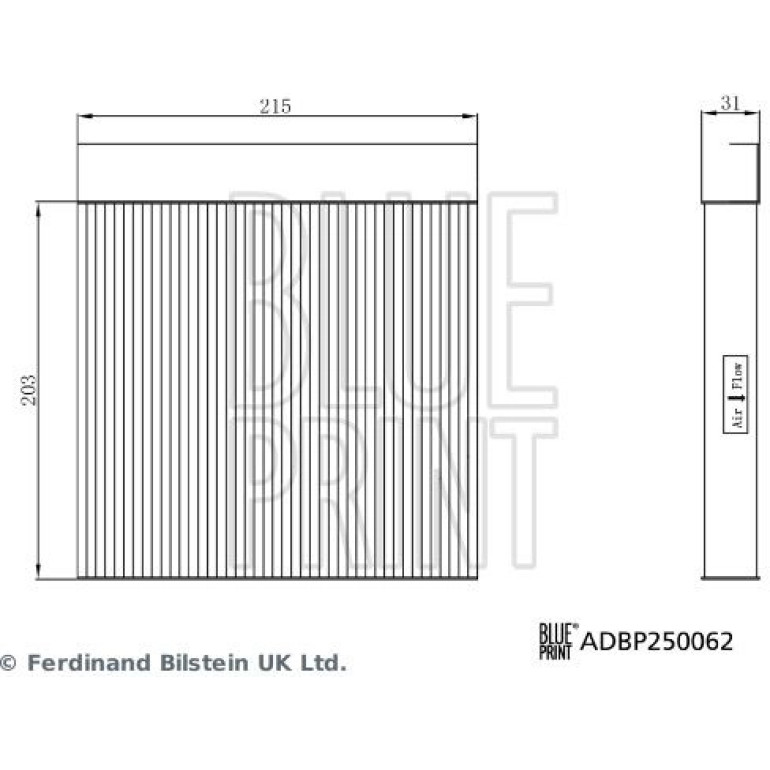 Filter, Innenraumluft ADBP250062 Filter, Innenraumluft ADBP250062