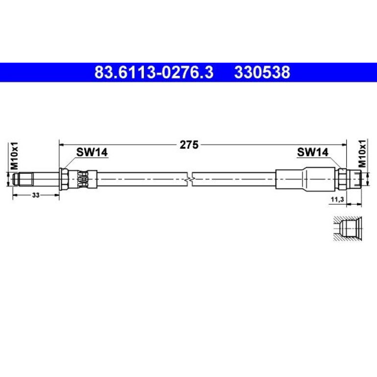 Bremsschlauch 83.6113-0276.3 Bremsschlauch 83.6113-0276.3