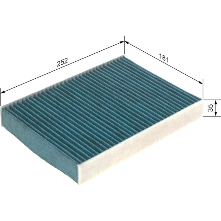 BOSCH 0 986 628 554 Innenraumfilter FILTER+ BOSCH 0 986 628 554 Innenraumfilter FILTER+