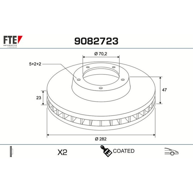 Bremsscheibe 9082723 Bremsscheibe 9082723