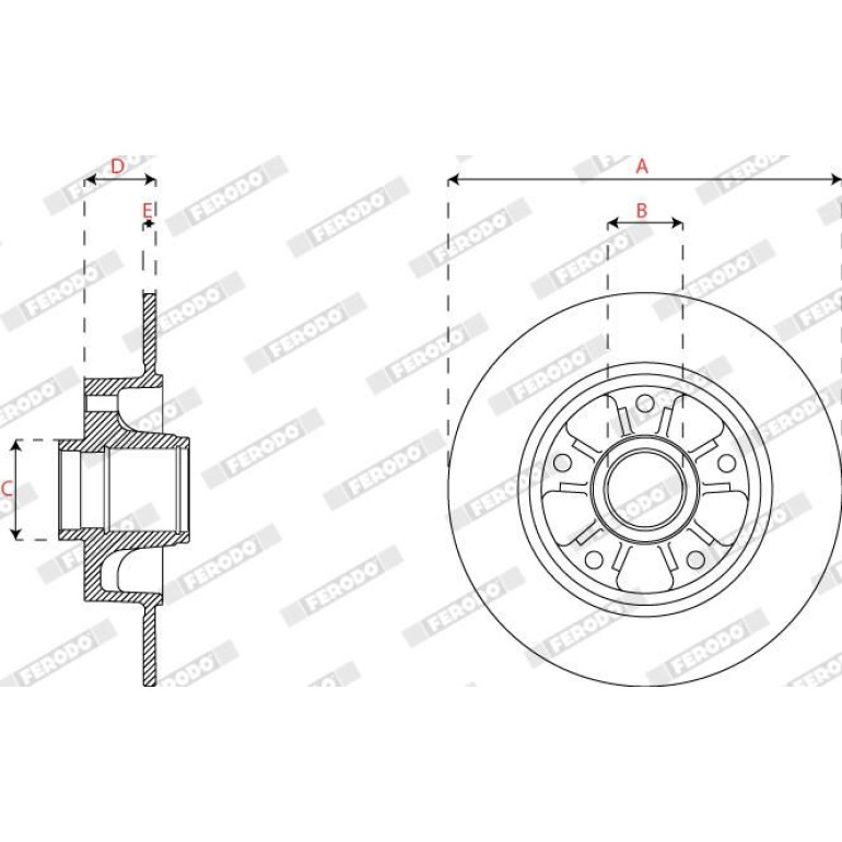 Bremsscheibe DDF2824C-1 Bremsscheibe DDF2824C-1