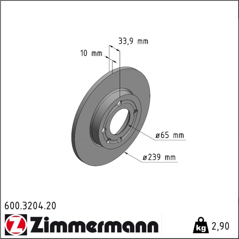 Bremsscheibe 600.3204.20 Bremsscheibe 600.3204.20