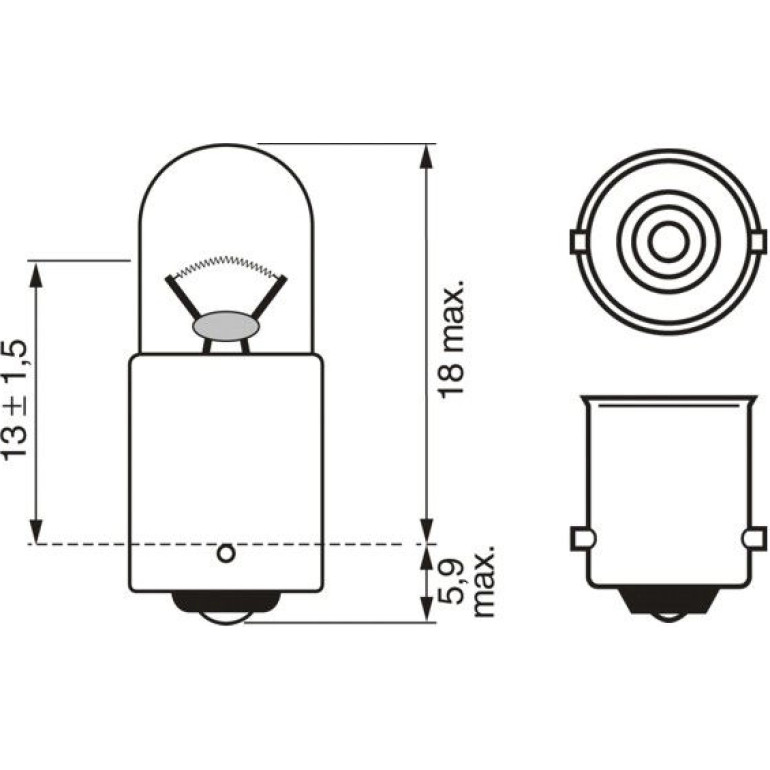 Glühlampe 1 987 302 508 Glühlampe 1 987 302 508