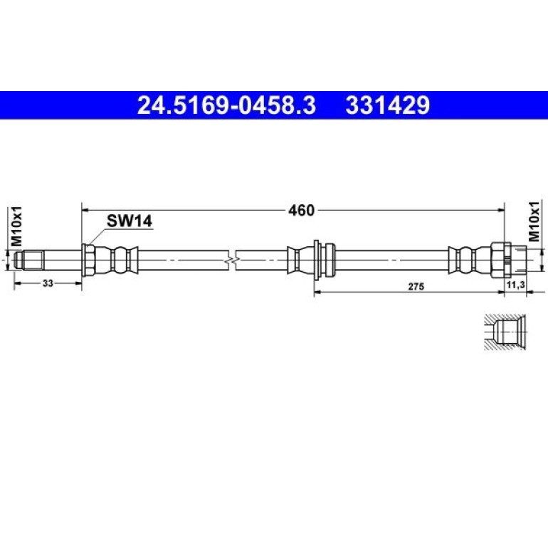 Bremsschlauch 24.5169-0458.3