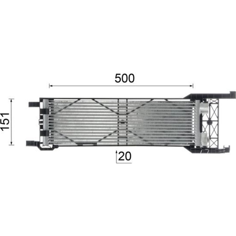 Ölkühler, Automatikgetriebe CLC 325 000P Ölkühler, Automatikgetriebe CLC 325 000P