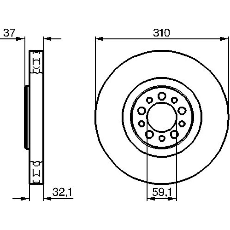 Bremsscheibe 0 986 479 168 Bremsscheibe 0 986 479 168