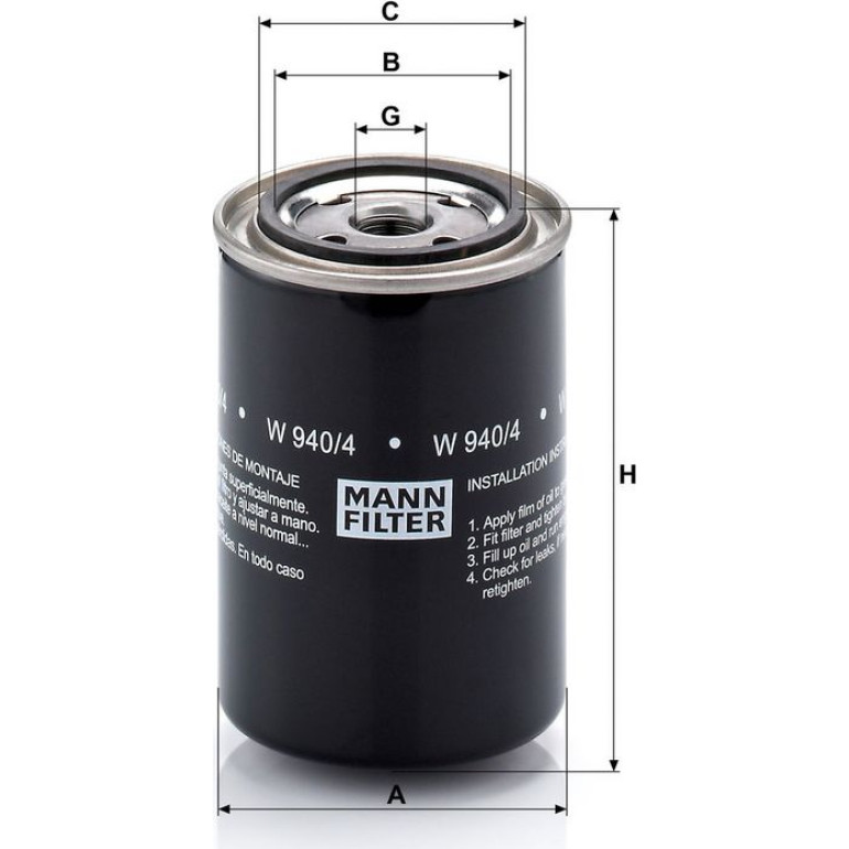 Ölfilter W 940/4