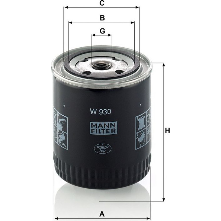Ölfilter W 930 Ölfilter W 930