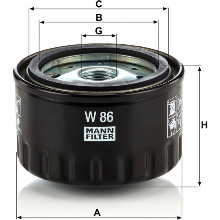 Ölfilter W 86 Ölfilter W 86