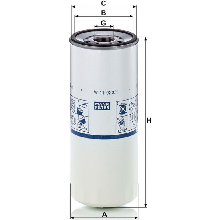 Ölfilter W 11 020/1 Ölfilter W 11 020/1