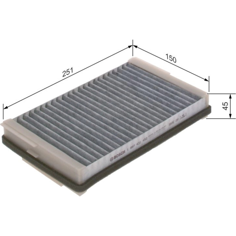 BOSCH 1 987 431 452 Innenraumfilter BOSCH 1 987 431 452 Innenraumfilter