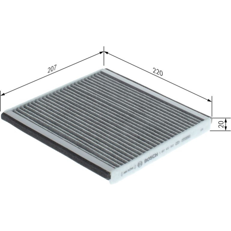 BOSCH 1 987 432 363 Innenraumfilter BOSCH 1 987 432 363 Innenraumfilter
