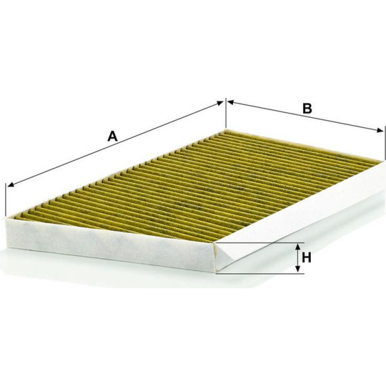 MANN-FILTER FP 3461 Innenraumfilter FreciousPlus Aktivkohlefilter mit Polyphenol, antibakteriell, Feinstaubfilter (PM 2.5)