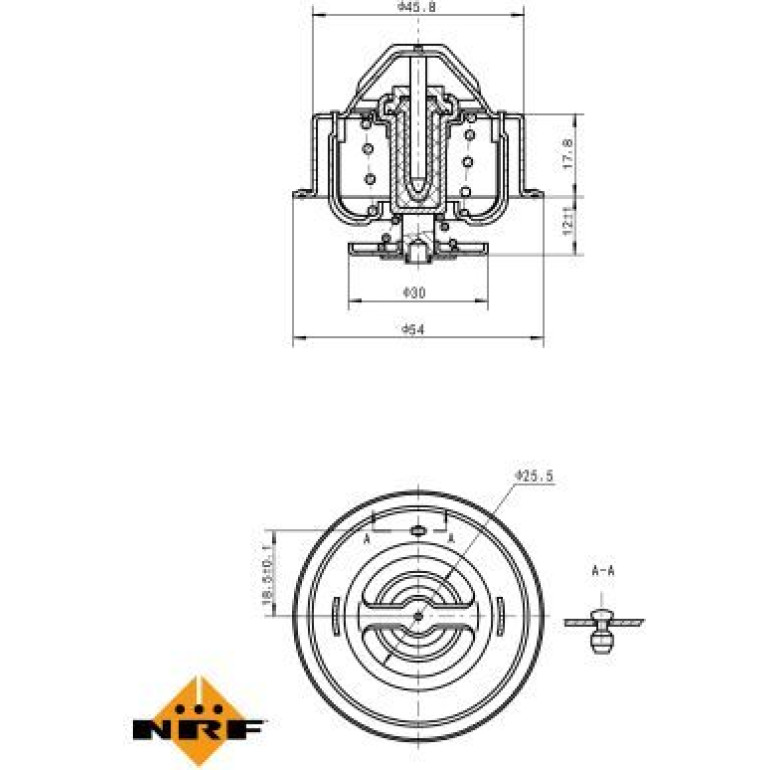Thermostat, Kühlmittel 725201 Thermostat, Kühlmittel 725201