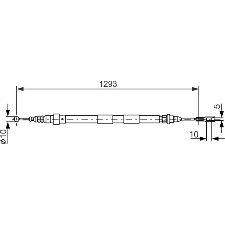 Seilzug, Feststellbremse 1 987 477 630 Seilzug, Feststellbremse 1 987 477 630
