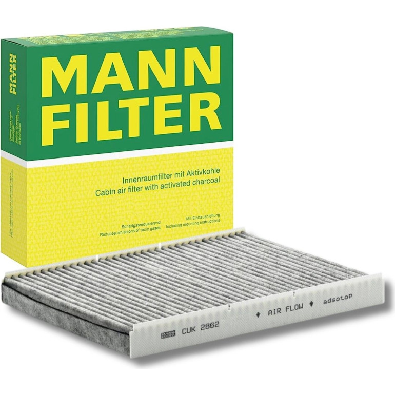 MANN-FILTER CUK 2862 Innenraumfilter, Aktivkohlefilter MANN-FILTER CUK 2862 Innenraumfilter, Aktivkohlefilter