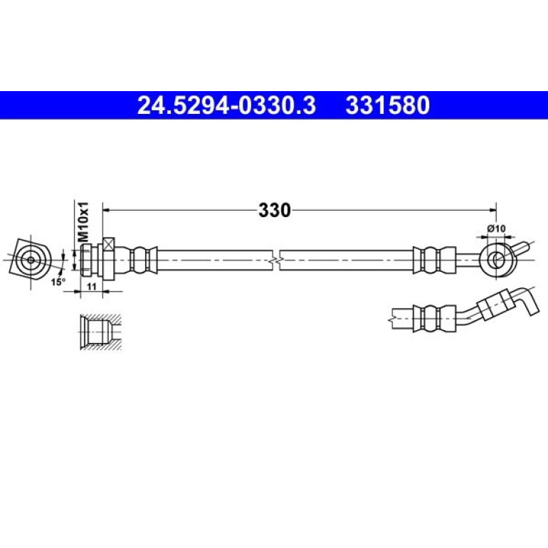 Bremsschlauch 24.5294-0330.3 Bremsschlauch 24.5294-0330.3