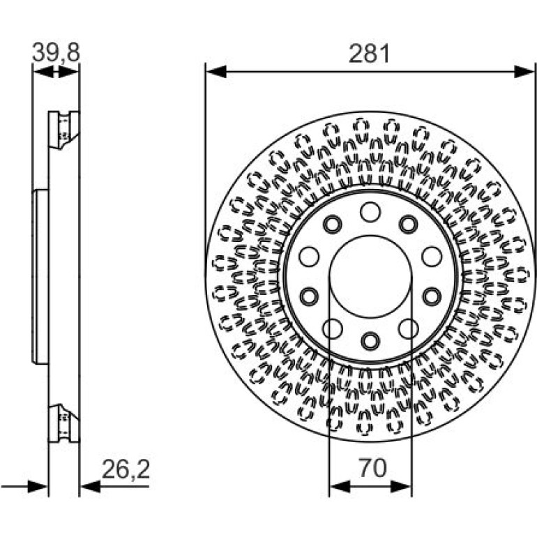 Bremsscheibe 0 986 479 C42 Bremsscheibe 0 986 479 C42