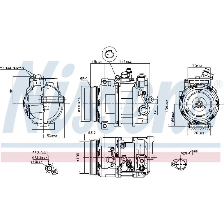 Kompressor, Klimaanlage 890634