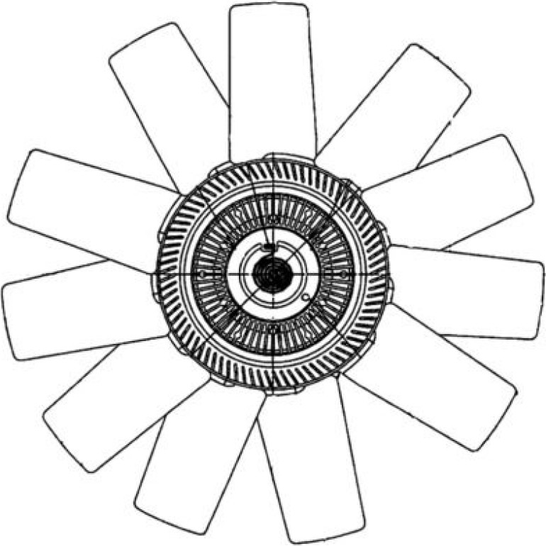 Lüfter, Motorkühlung CFF 490 000P