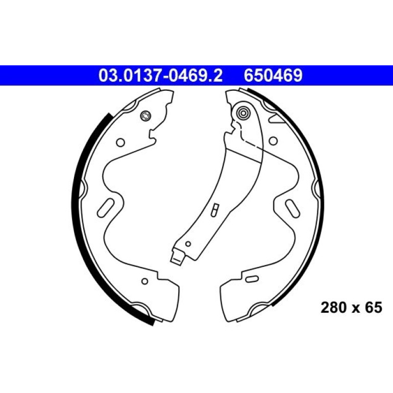 Bremsbackensatz 03.0137-0469.2 Bremsbackensatz 03.0137-0469.2