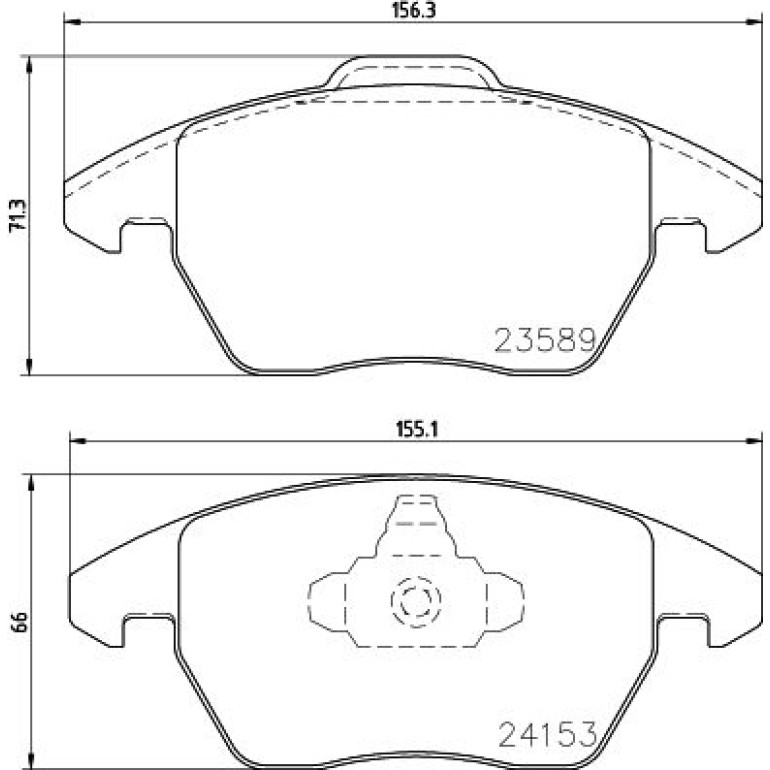 Bremsbelagsatz, Scheibenbremse 8DB 355 011-811 Bremsbelagsatz, Scheibenbremse 8DB 355 011-811