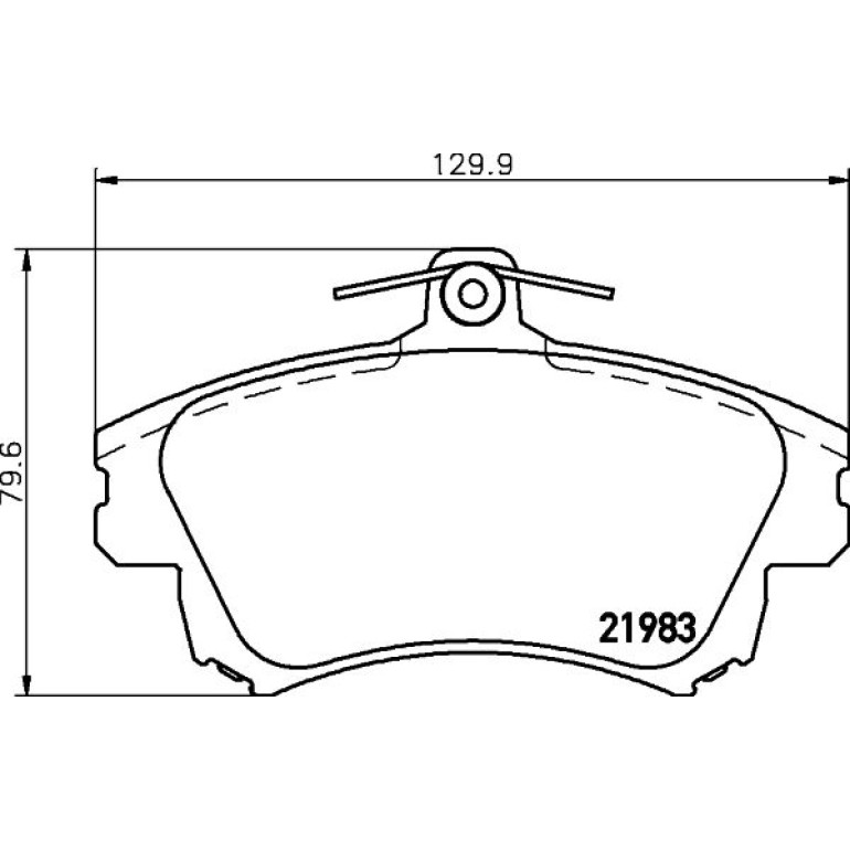 Bremsbelagsatz, Scheibenbremse 8DB 355 006-711