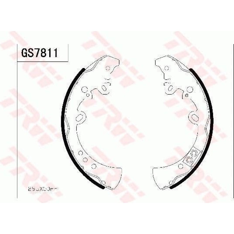 Bremsbackensatz GS7811 Bremsbackensatz GS7811