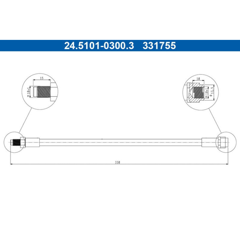 Bremsschlauch 24.5101-0300.3