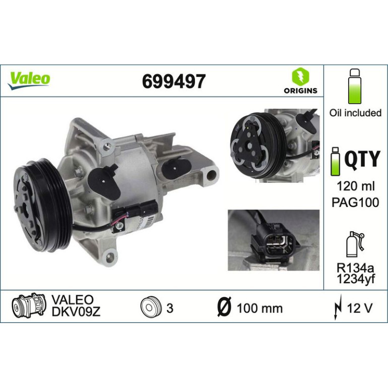 Kompressor, Klimaanlage 699497 Kompressor, Klimaanlage 699497