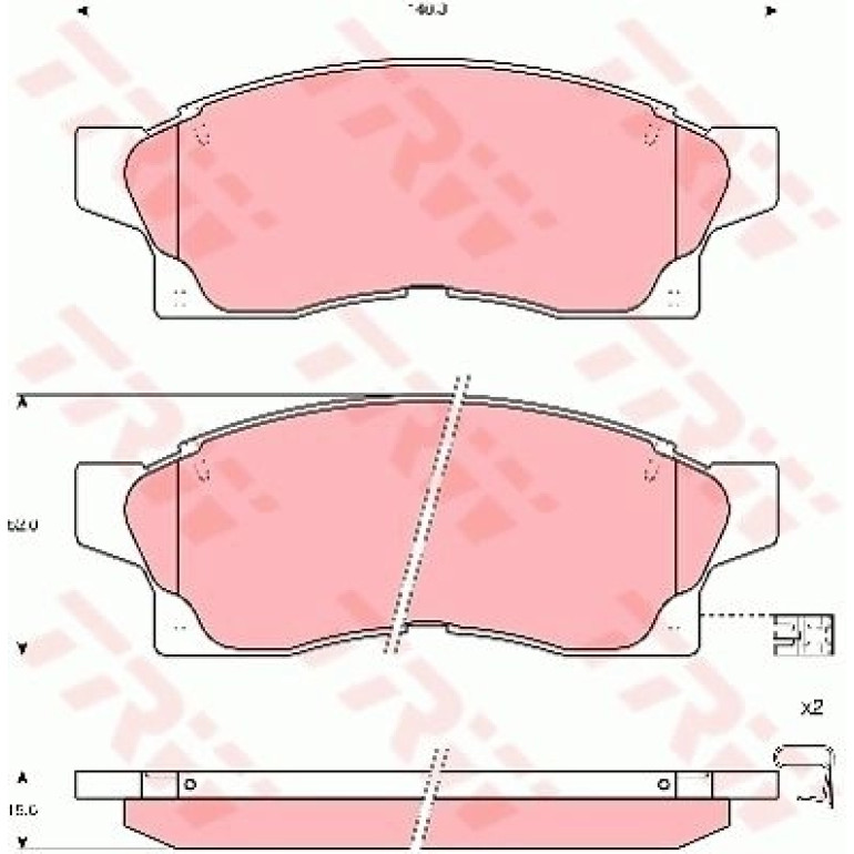 Bremsbelagsatz, Scheibenbremse GDB1062 Bremsbelagsatz, Scheibenbremse GDB1062