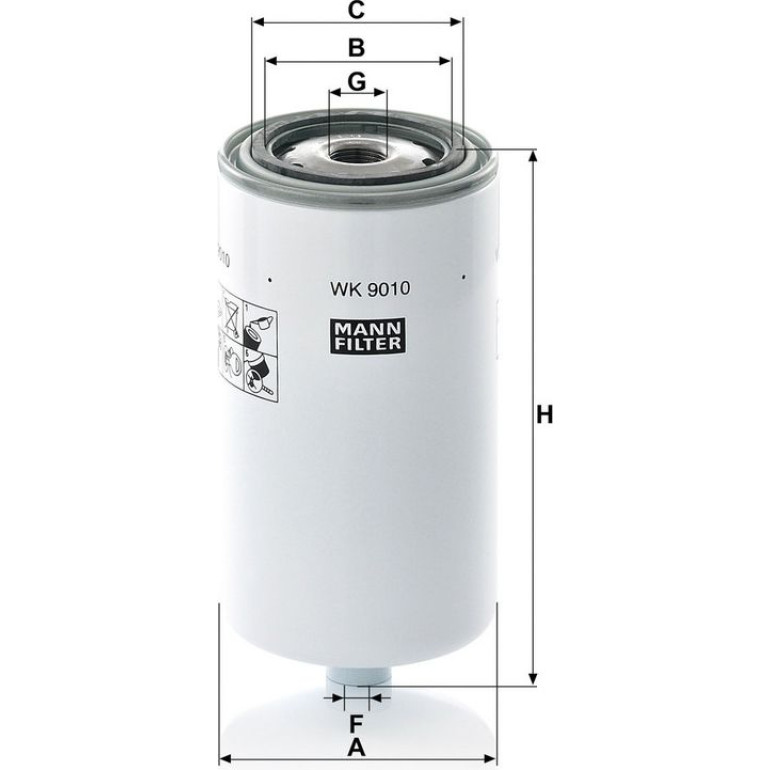 Kraftstofffilter WK 9010 Kraftstofffilter WK 9010