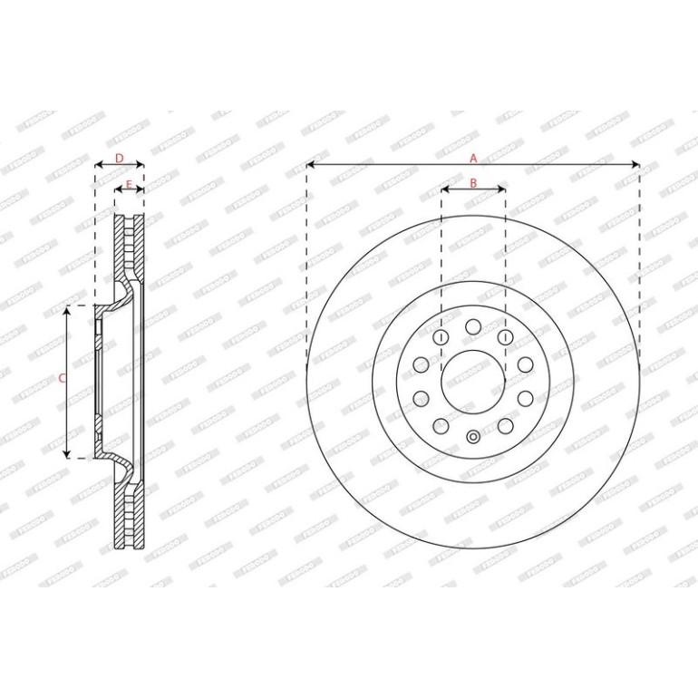 Bremsscheibe DDF3062C-1