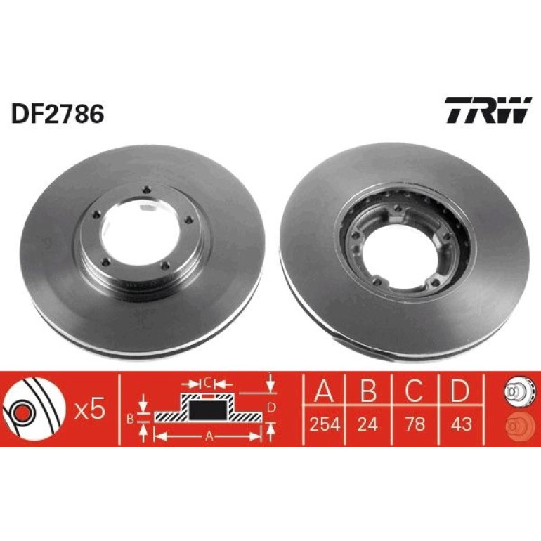 Bremsscheibe DF2786 Bremsscheibe DF2786