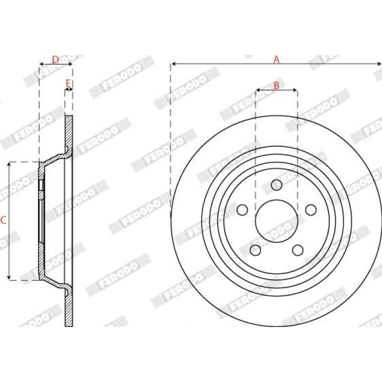 Bremsscheibe DDF2821C