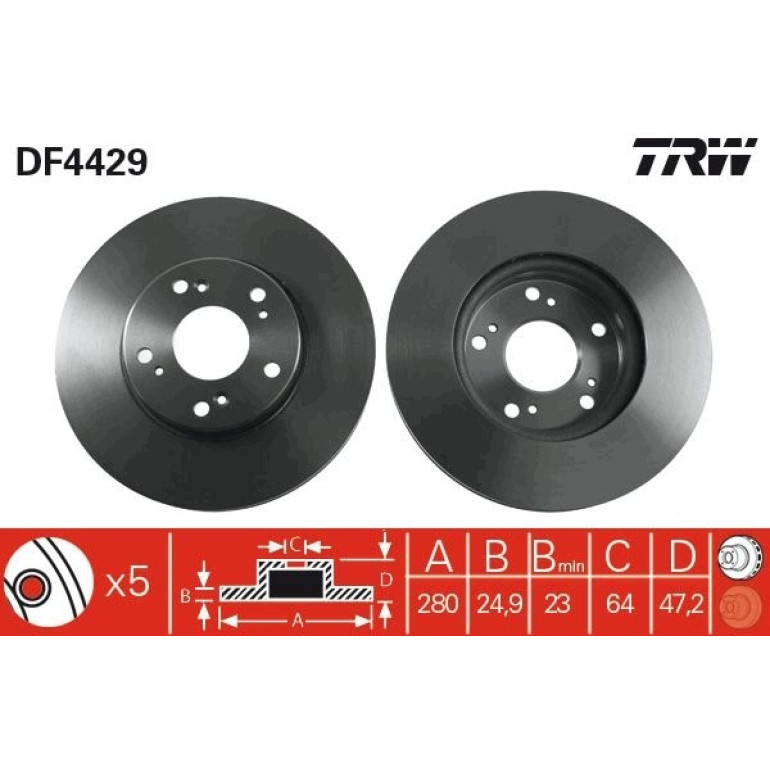 Bremsscheibe DF4429