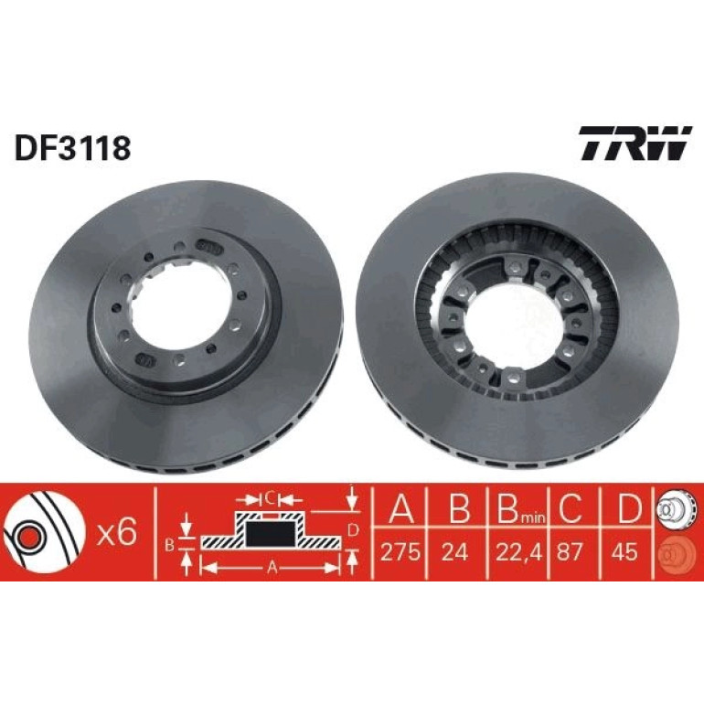 Bremsscheibe DF3118