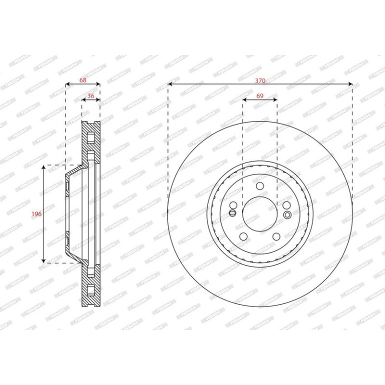 Bremsscheibe DDF2521C-1