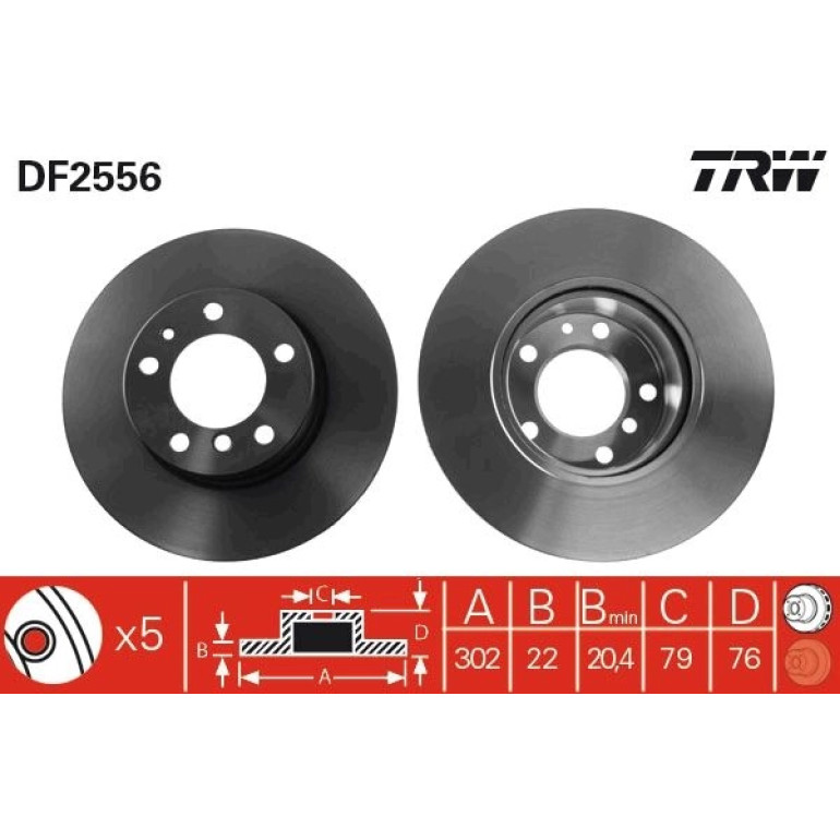 Bremsscheibe DF2556 Bremsscheibe DF2556