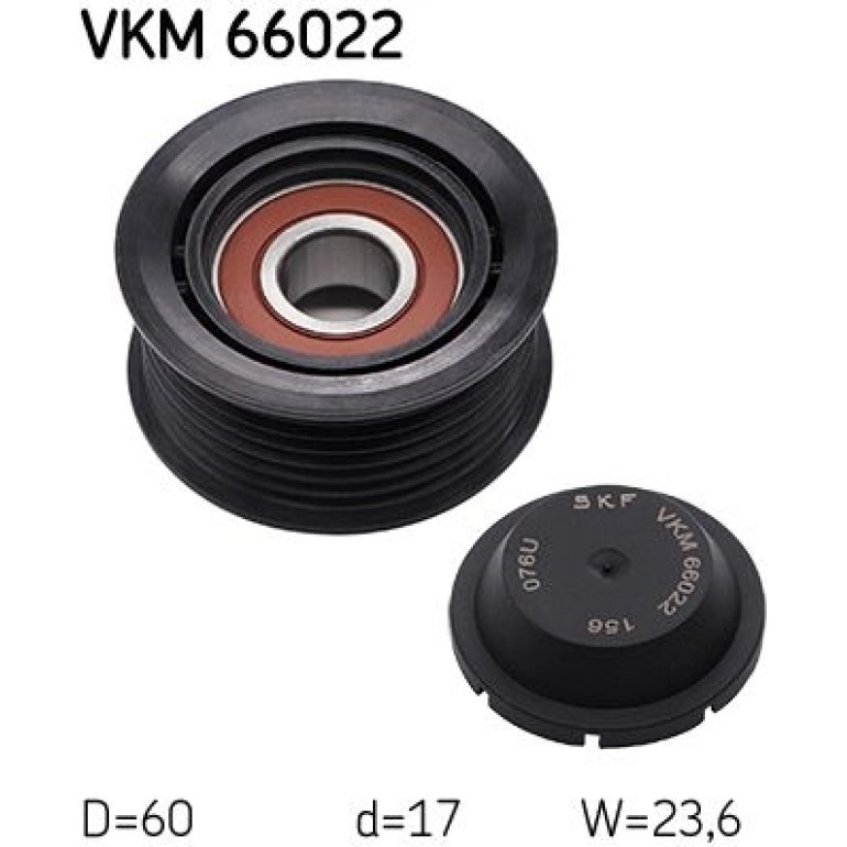 Umlenk-/Führungsrolle, Keilrippenriemen VKM 66022